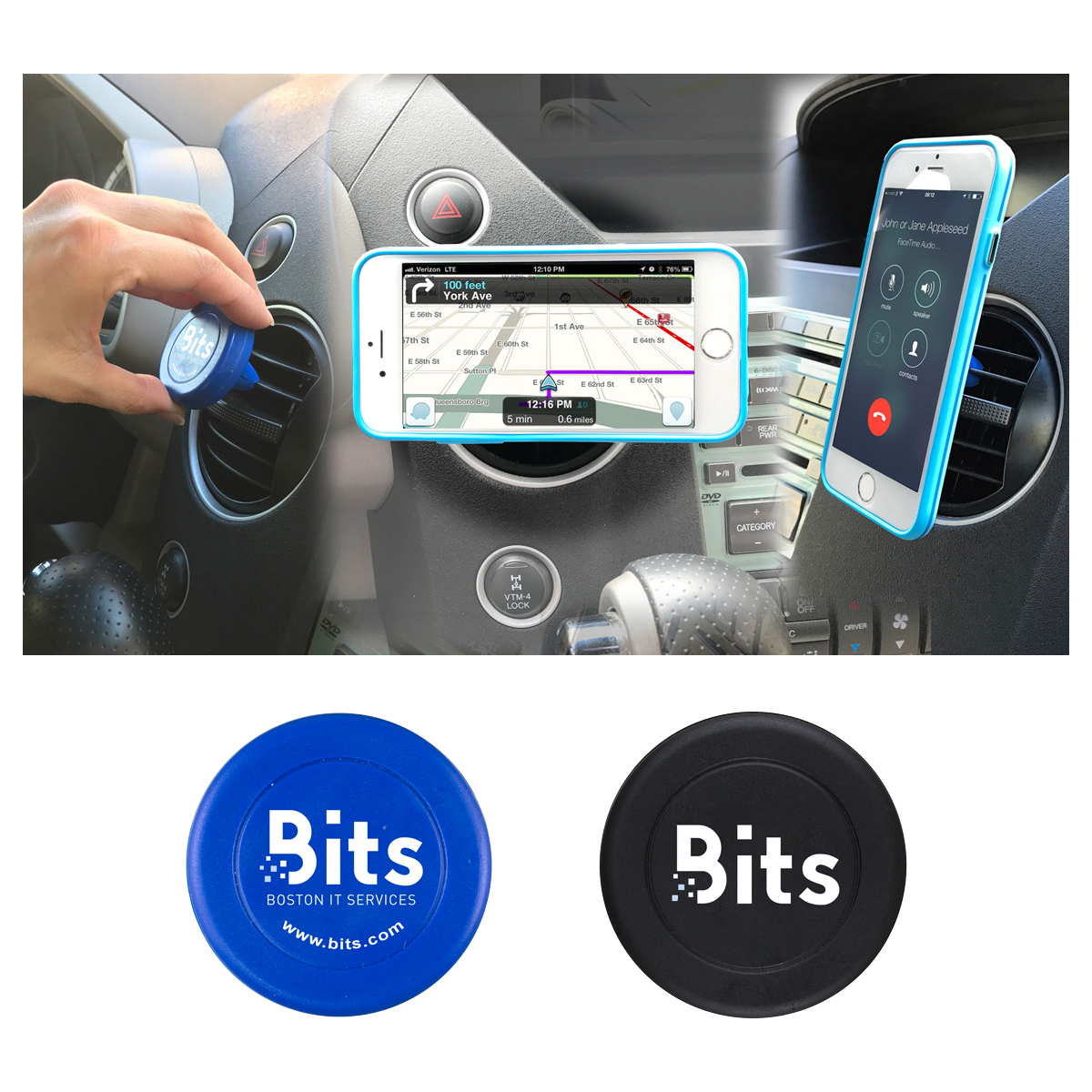 Automotive Magnetic Cell Phone Docking Station "Bise" B5199