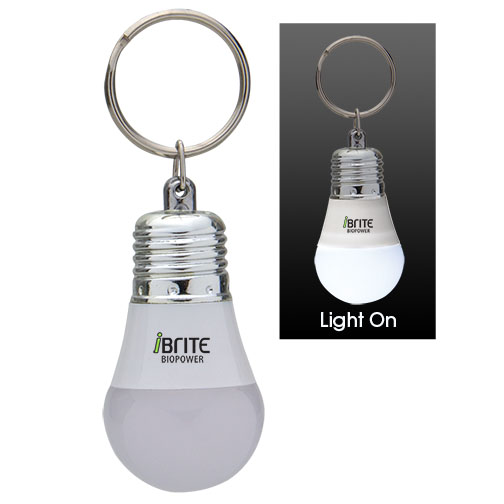 Light Up LED Light Bulb Keytag B747