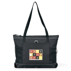 Select Zippered Tote - Black BB1100