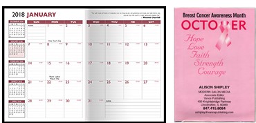 Customized Full-Color Digital 7" x 10" Monthly Planner BFCD227M