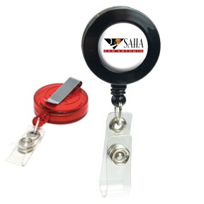Retractable Domed Badge Holder - Round/Slip BH102