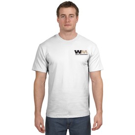 Hanes Heavyweight T-Shirts - White BKB5170W