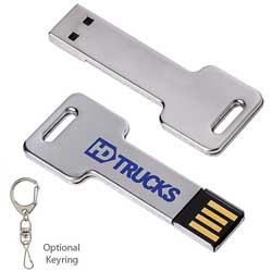 Norwood 2 GB Silver Key USB 2.0 Flash Drive 31054