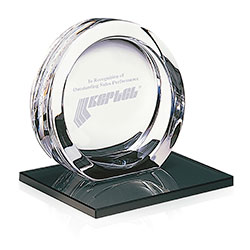 Norwood High Tech Award on Black Glass Base - Medium 35471