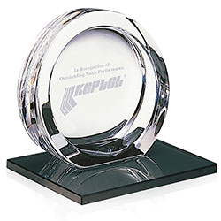 Norwood High Tech Award on Black Glass Base - Large 35475