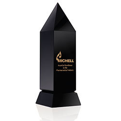Norwood Black Glass Summit Award 36630