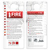 Norwood Fire Safety Hang Tag 40733