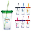 Norwood Clear Tumbler with Colored Lid - 18 oz. 45962