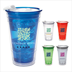 Norwood Double Wall Party Cup with Lid - 16 oz. 46050
