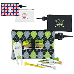 Norwood Pattern Golf Pouch Tee Kit - 2-3/4